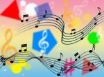 Music Background Shows Rock Pop Or Classical
 Stock Photo