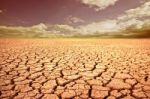 Dry Land Of Global Warming Stock Photo