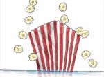 Popcorn Popping Box Drawing Color Stock Photo