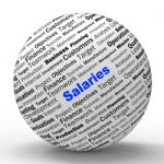 Salaries Sphere Definition Means Employer Earnings Or Incomes Stock Photo