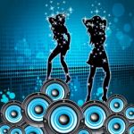 Disco Music Shows Sound Party And Melody Stock Photo