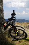 Mountain Bikes Stock Photo