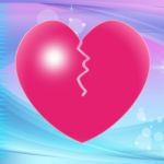 Broken Heart Represents Valentine Day And Broken-heart Stock Photo