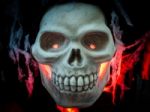 Scary Halloween Skull Bones Stock Photo