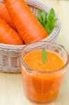 Carrot Juice Smoothie Stock Photo