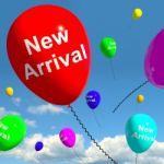 New Arrival Balloons Flying In Sky Stock Photo