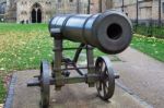 Canon Outside Ely Cathedral Stock Photo