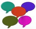 Blank Speech Balloon Shows Copy Space For Thought Chat Or Idea Stock Photo