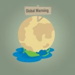 Global Warming With Earth Dissolution Stock Photo