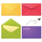 Set Of Colorful Envelope Stock Photo