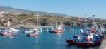 Boats Moored In San Juan Harbour Tenerife Stock Photo