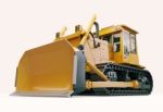 Heavy Crawler Bulldozer Stock Photo