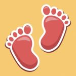 Baby Feet Indicates Infant Parenting And Newborns Stock Photo