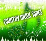 Country Music Songs Means Sound Track And Audio Stock Photo
