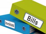 Bills And Invoices Files Stock Photo