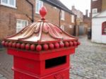 Faversham, Kent/uk - March 29 : View Of Old Square Post Box In F Stock Photo