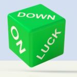 Down On Luck Dice Stock Photo