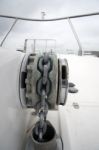 Details On A Deck Of A Yacht Stock Photo