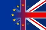 Brexit Flags Indicates Britain Referendum Democracy And Remain Stock Photo