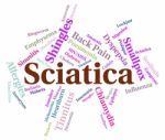 Sciatica Word Means Ill Health And Disc Stock Photo