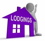 Lodgings House Means Place To Stay Or Live Stock Photo