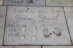 Jimmy Stewart Signature And Handprints Hollywood Stock Photo