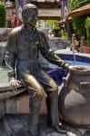 Sonny Bono Statue In Palm Springs Stock Photo