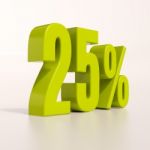 Percentage Sign, 25 Percent Stock Photo