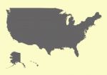 Usa Map Stock Photo