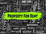 Property For Rent Means Real Estate And Apartment Stock Photo