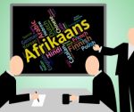 Afrikaans Language Means South Africa And Dialect Stock Photo