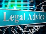 Legal Advice Represents Knowledge Assistance And Justice Stock Photo