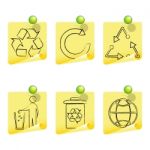 Recycle Sketch Icons Stock Photo