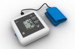 Digital Blood Pressure Gauge Stock Photo