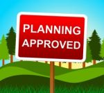 Planning Approved Means Plans Assurance And Verified Stock Photo
