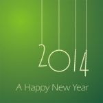 A Happy New Year 2014 Stock Photo