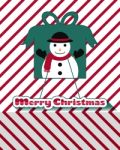 Snowman Christmas Card Stock Photo