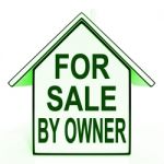 For Sale By Owner Means No Commission Stock Photo