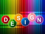 Design Designs Means Layout Creativity And Models Stock Photo