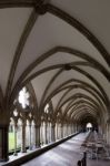 Cloisters At Salisbury Cathedral Stock Photo