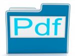 Pdf File Shows Document Format Or Files Stock Photo