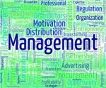 Management Word Indicates Organization Business And Words Stock Photo