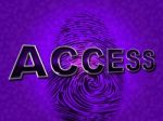 Access Security Indicates Forbidden Accessible And Entrance Stock Photo