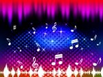 Music Background Means Singing Dancing Or Melody
 Stock Photo
