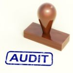 Rubber Stamp Shows Audit Stock Photo