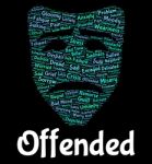 Offended Word Represents Put Out And Affronted Stock Photo