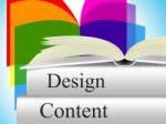 Designs Content Represents Concept Model And Plan Stock Photo