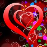 Heart On Background Means Creativity And Artistic Nature Stock Photo