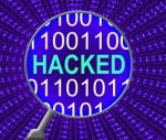 Internet Hacked Means Crack Online And Searching Stock Photo