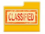 Classified File Shows Private Documents Or Papers Stock Photo